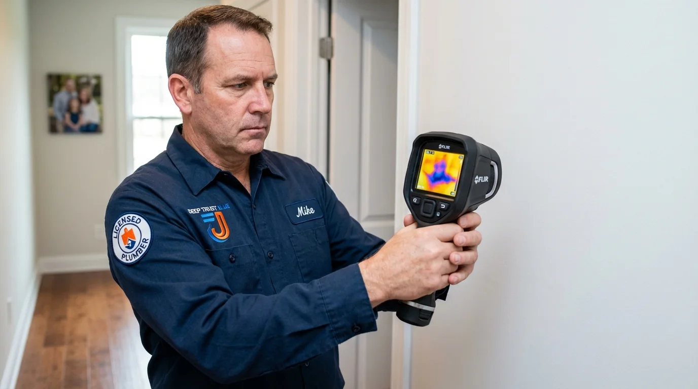 Thermal imaging leak detection by Johns Plumbing LLC in New Freedom